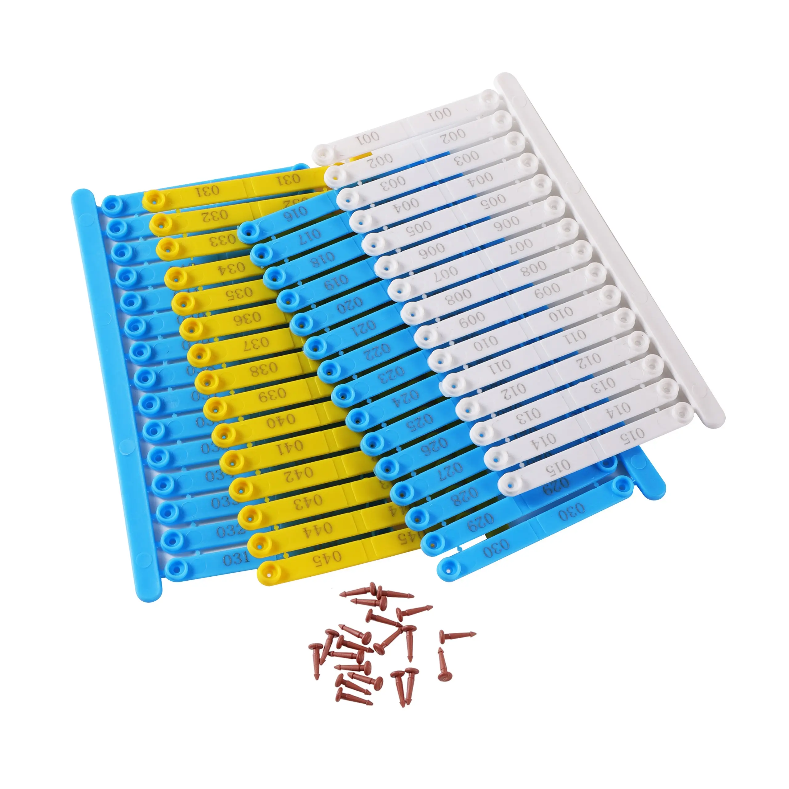 Chicken Wings Identification Ring Bird Quail Pigeon Duck Goose Chicken Wings Identifier Poultry Farm Chick Wings Ring NO.001~045