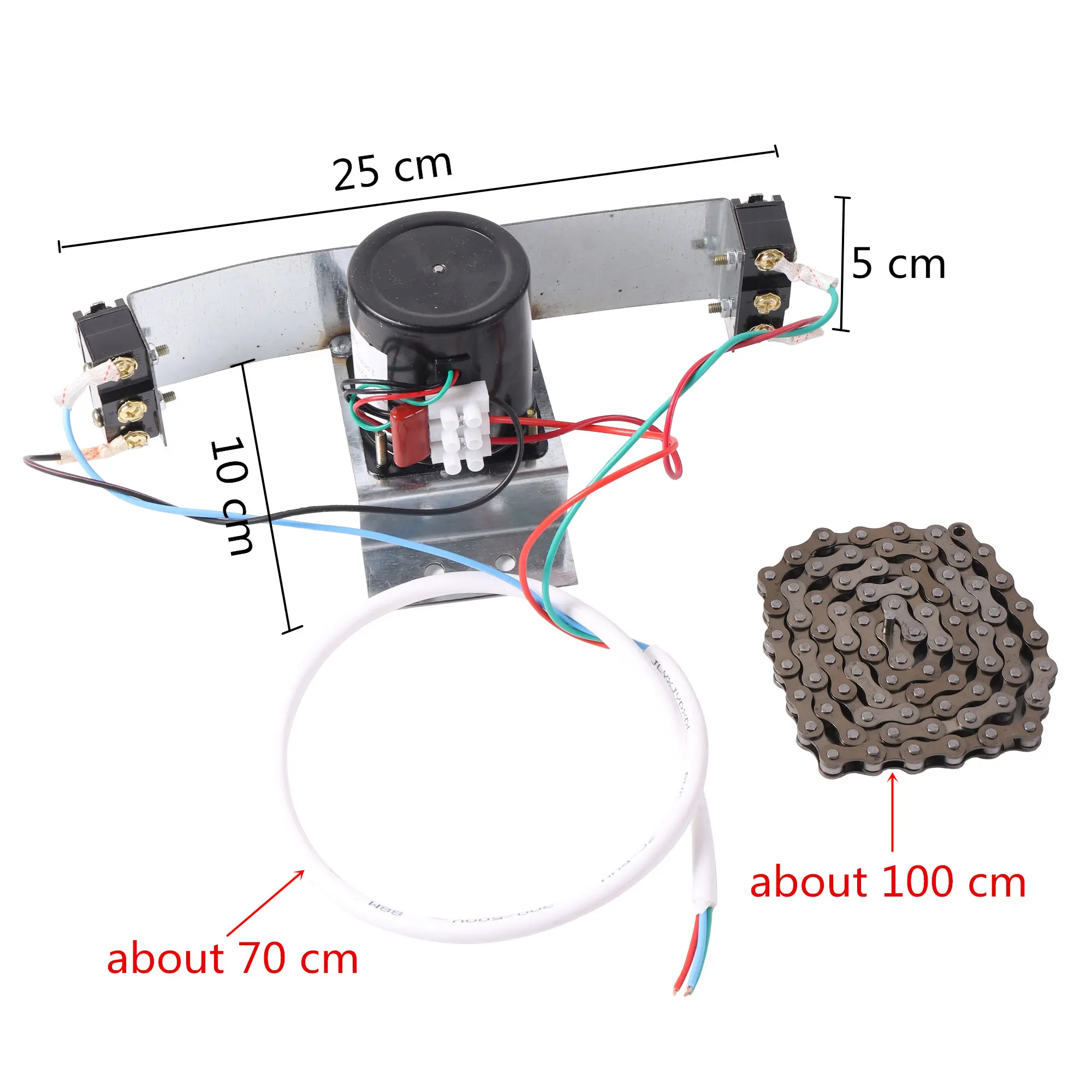 1 Pc 220V/110V 100CM Chain Incubator Automatic Egg Turning System Industrial Turn Dense Eggs Motor With