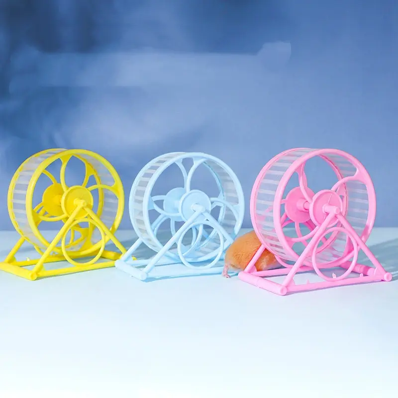 Hamster Running Wheel Hamster Ultra Quiet Anti Jamming Small Animal Sports Running Wheels Hamster Cage Accessories Toys Hamster