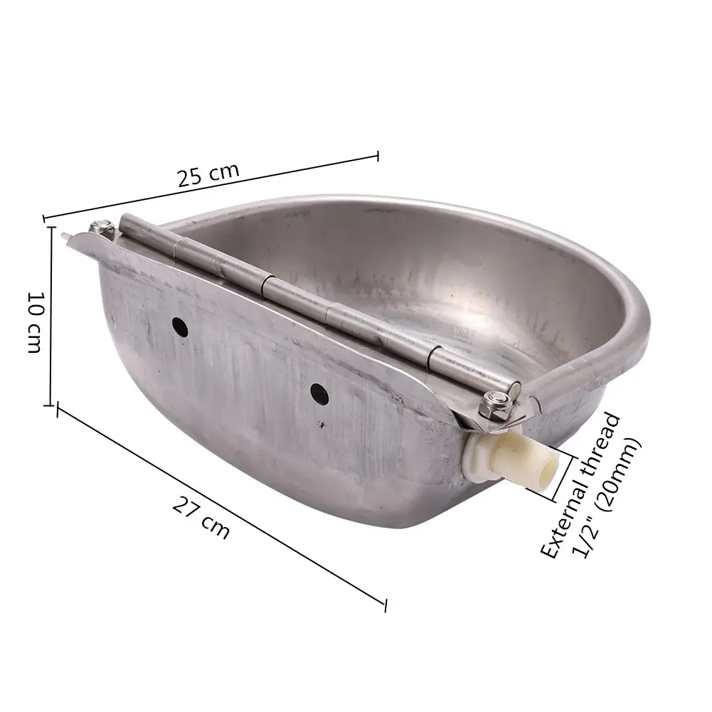 Cow Sheep Drinking 304 Stainless Steel Float Ball Drinker Fountains Cattle Horse Bowl Automatic Water Feeder Cow Drink With Pipe