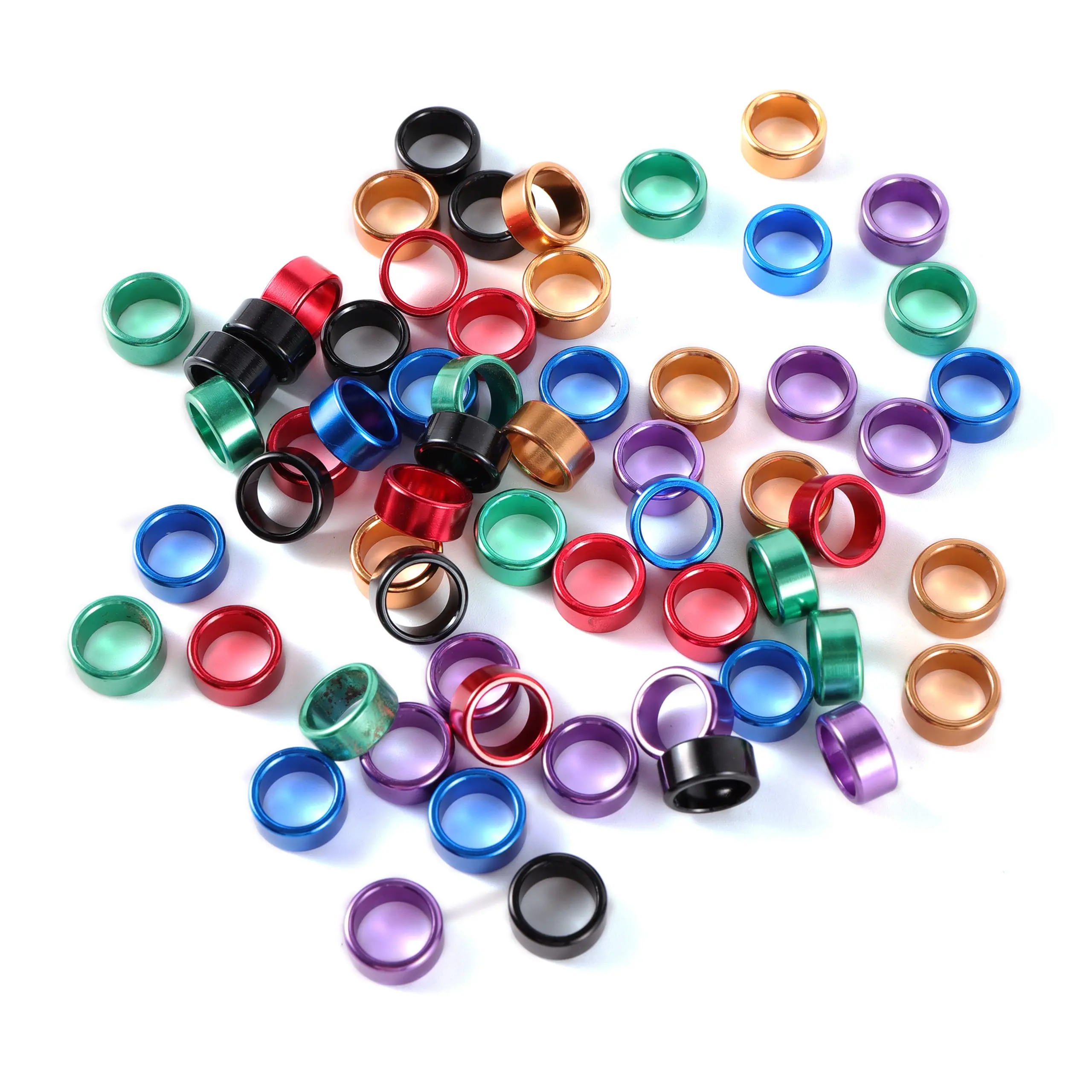 Inner diameter 8/10mm Bird Foot Ring Aluminium Pigeon Leg Bands Outdoor Flying Training Identification Foot Ring 180 Pcs