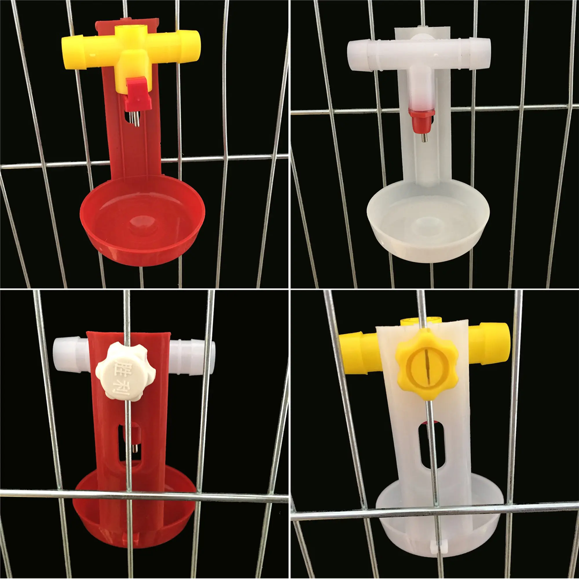 Chicken Drinking Cup Hanging Cup 360 Degree Quail  Chicken Nipple Drinkers Tool Poultry Feeding Supplies 5 Pcs