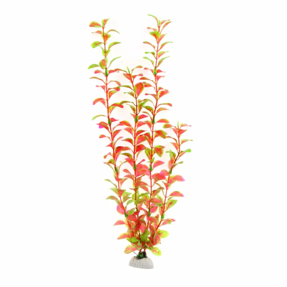 40cm Aquarium Artificial Plastic Plants Decor Aquarium Landscape Artificial Fish Tank Decorations Aquarium Accessories 1Pc