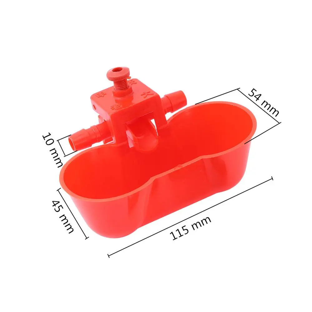 5/10/20Pcs Bird Drinker Bowl Water Feeding for Pigeon Quail Automatic Chicken Drinking Double Cups with Screws Bird Feeder