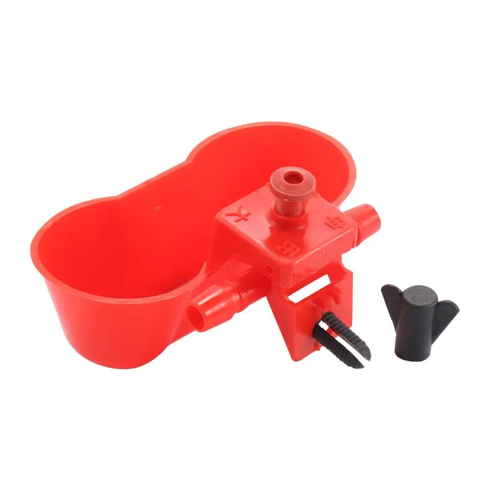 5/10/20Pcs Bird Drinker Bowl Water Feeding for Pigeon Quail Automatic Chicken Drinking Double Cups with Screws Bird Feeder