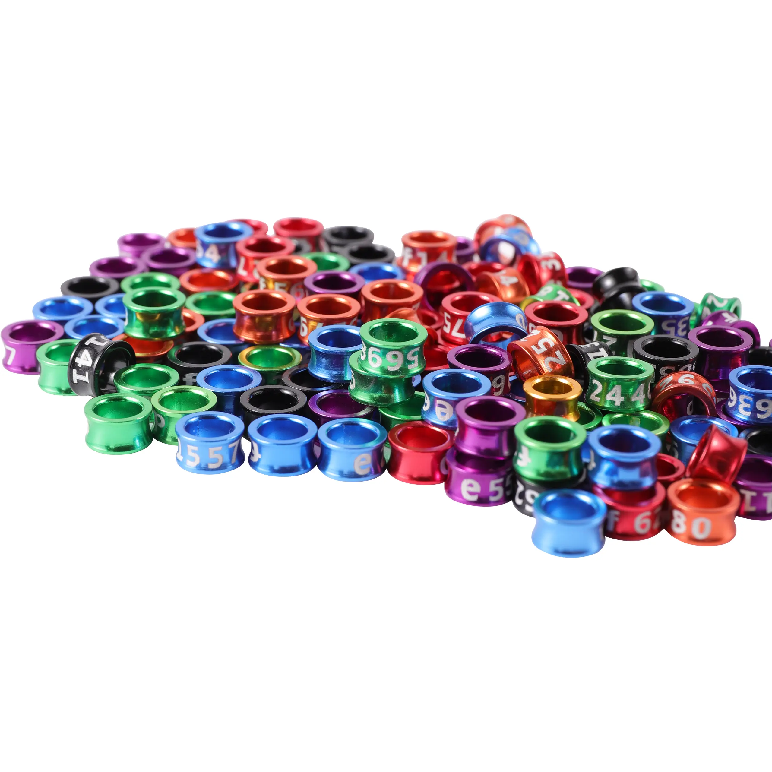Bird Foot Ring With Word ID 4/4.7/5/6/7mm Bird Ring Pigeon Foot Ring Bird Outdoor Flying Training Tool 6 Colors Mixed 500 Pcs