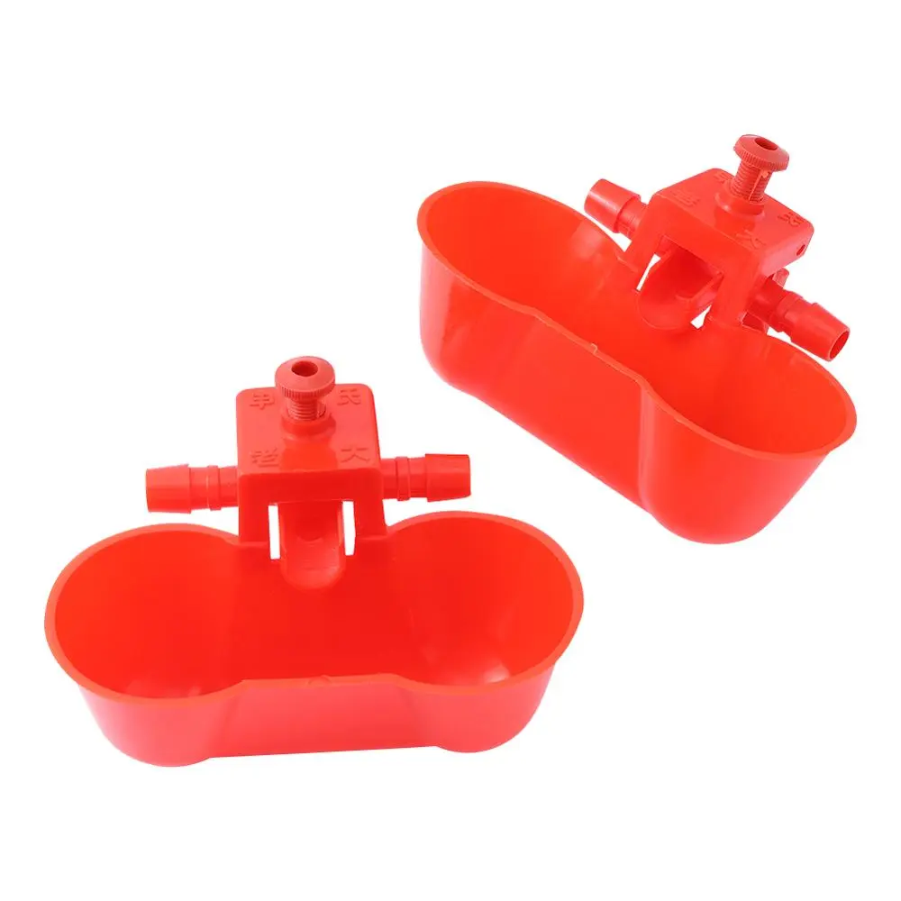 5/10/20Pcs Bird Drinker Bowl Water Feeding for Pigeon Quail Automatic Chicken Drinking Double Cups with Screws Bird Feeder