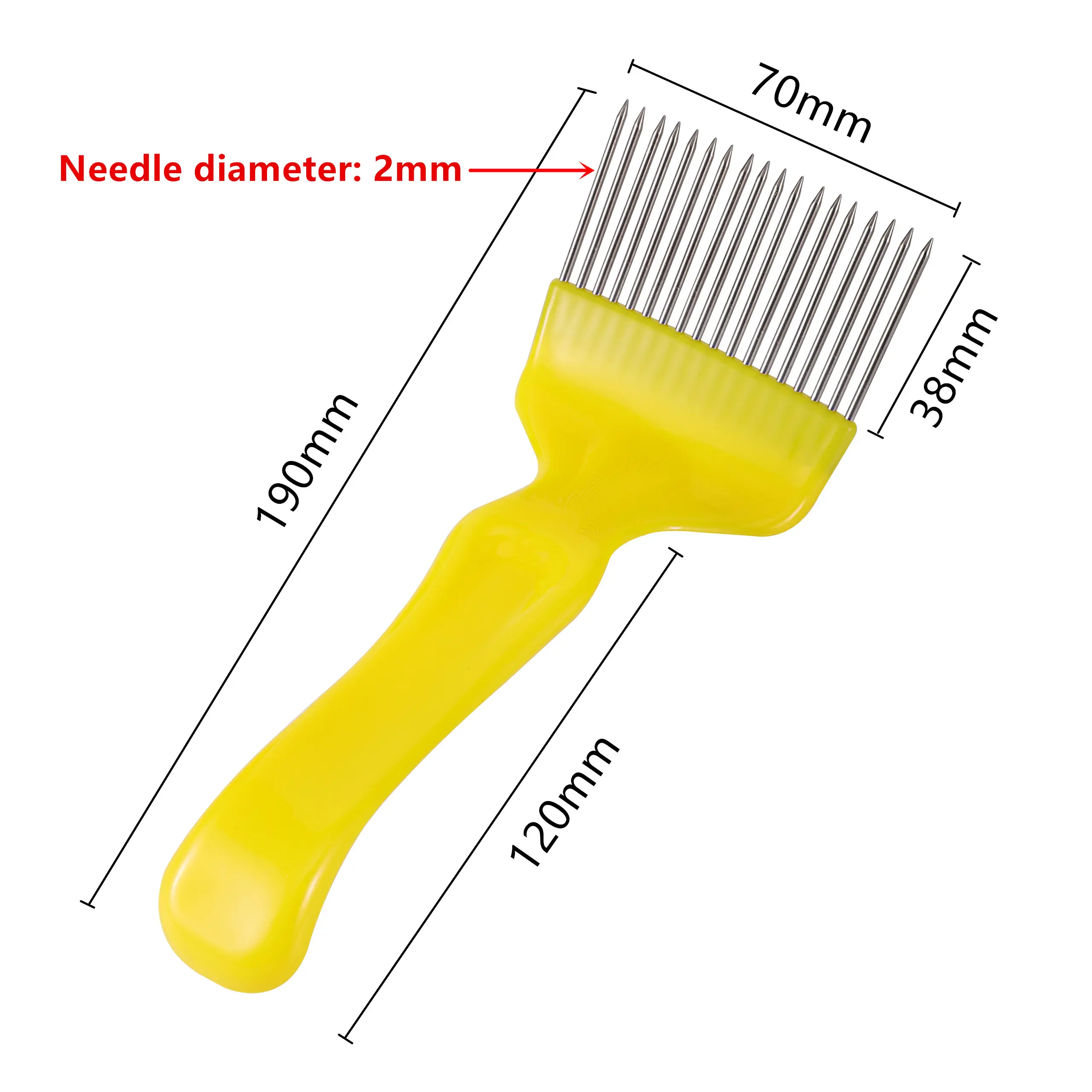Beekeeping Tools 18 Pin Bee honey Forks Straight Needles Uncapping Forks handle Stainless Steel Honey Sparse Rake Shovel Comb 1P