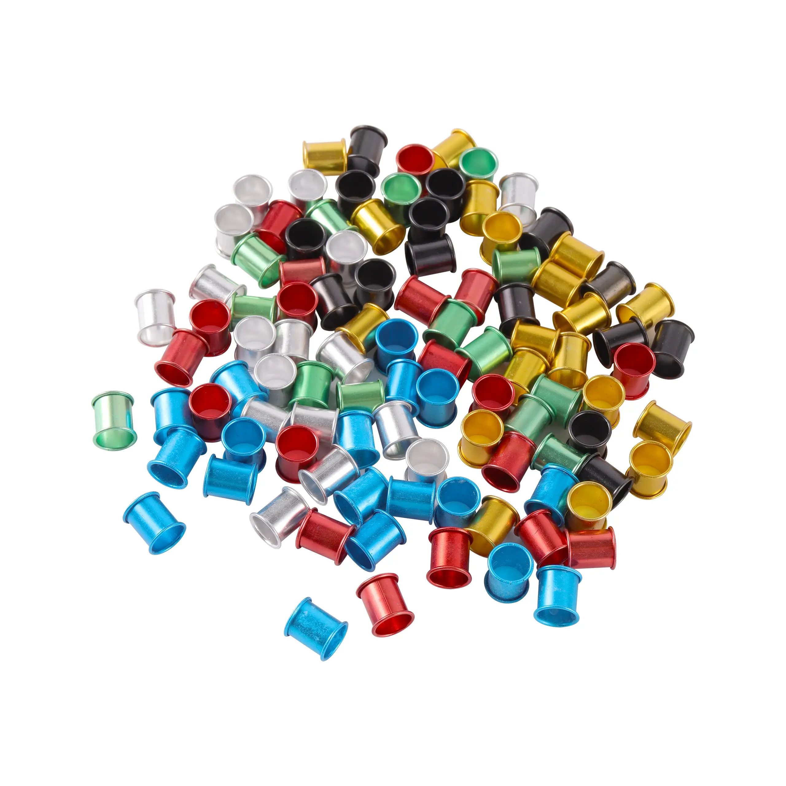200 pcs Aluminum pigeon foot ring 0.8 * 1cm Bird ring Identification Race pigeons color ring Bird tools wholesale