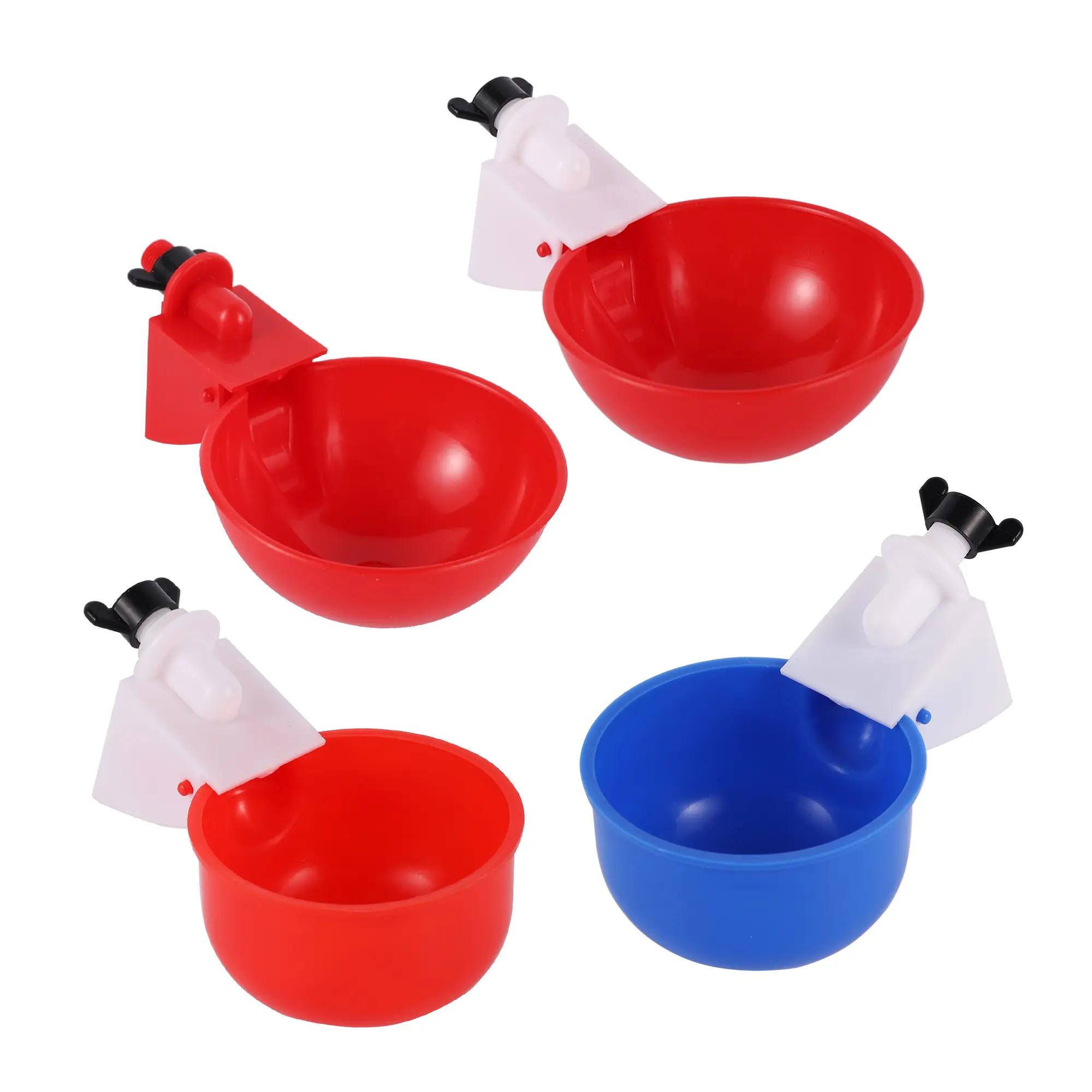 50Pcs Automatic Chicken Water Cup Quail Nipple Waterer Bowl Farm Coop Poultry Drinking Water Feeder for Chicks Duck Goose Turkey
