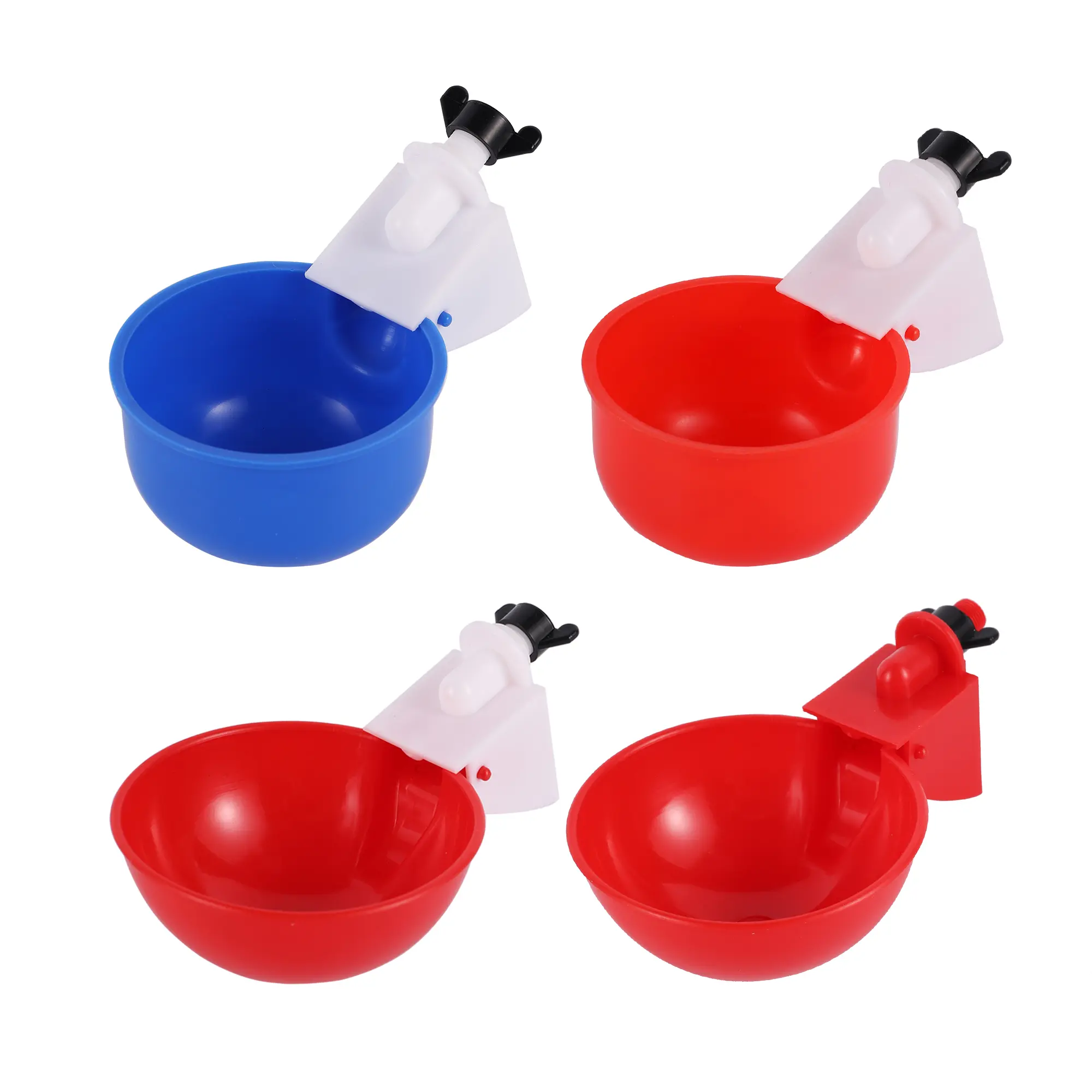 50Pcs Automatic Chicken Water Cup Quail Nipple Waterer Bowl Farm Coop Poultry Drinking Water Feeder for Chicks Duck Goose Turkey