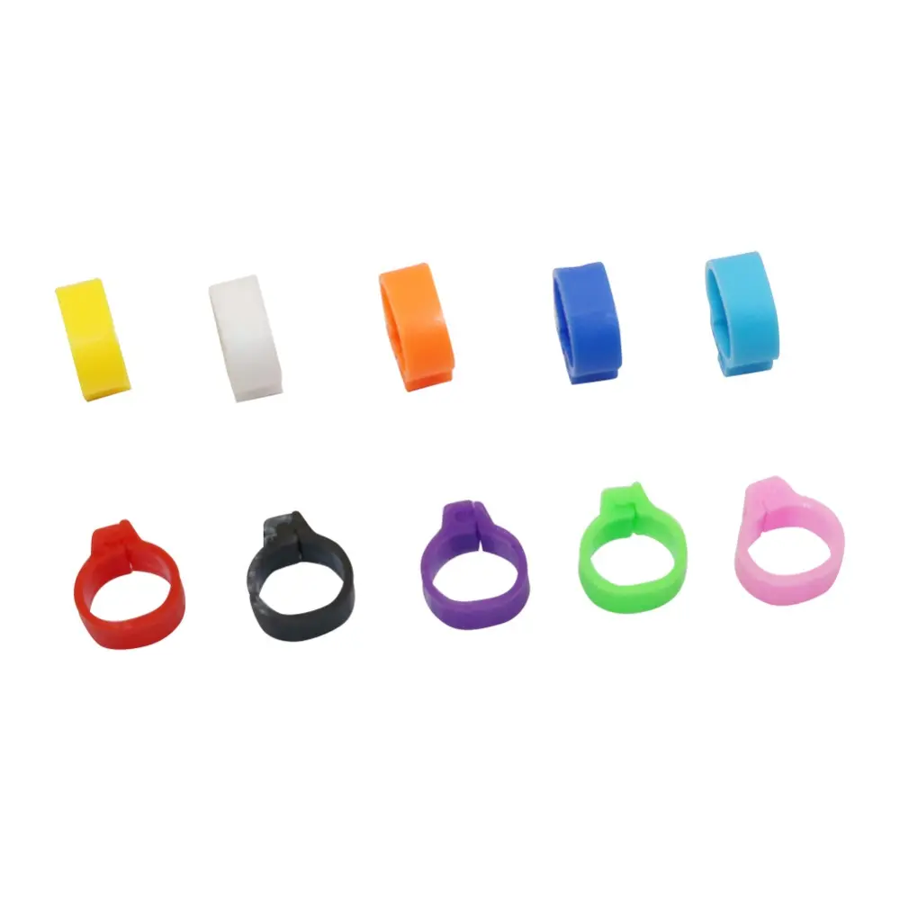 1000 Pcs 8mm Bayonet Identification Ring 5mm Wide Opening Pigeon Ring Color Pigeon Foot Ring Pigeon Supplies Bird Appliances