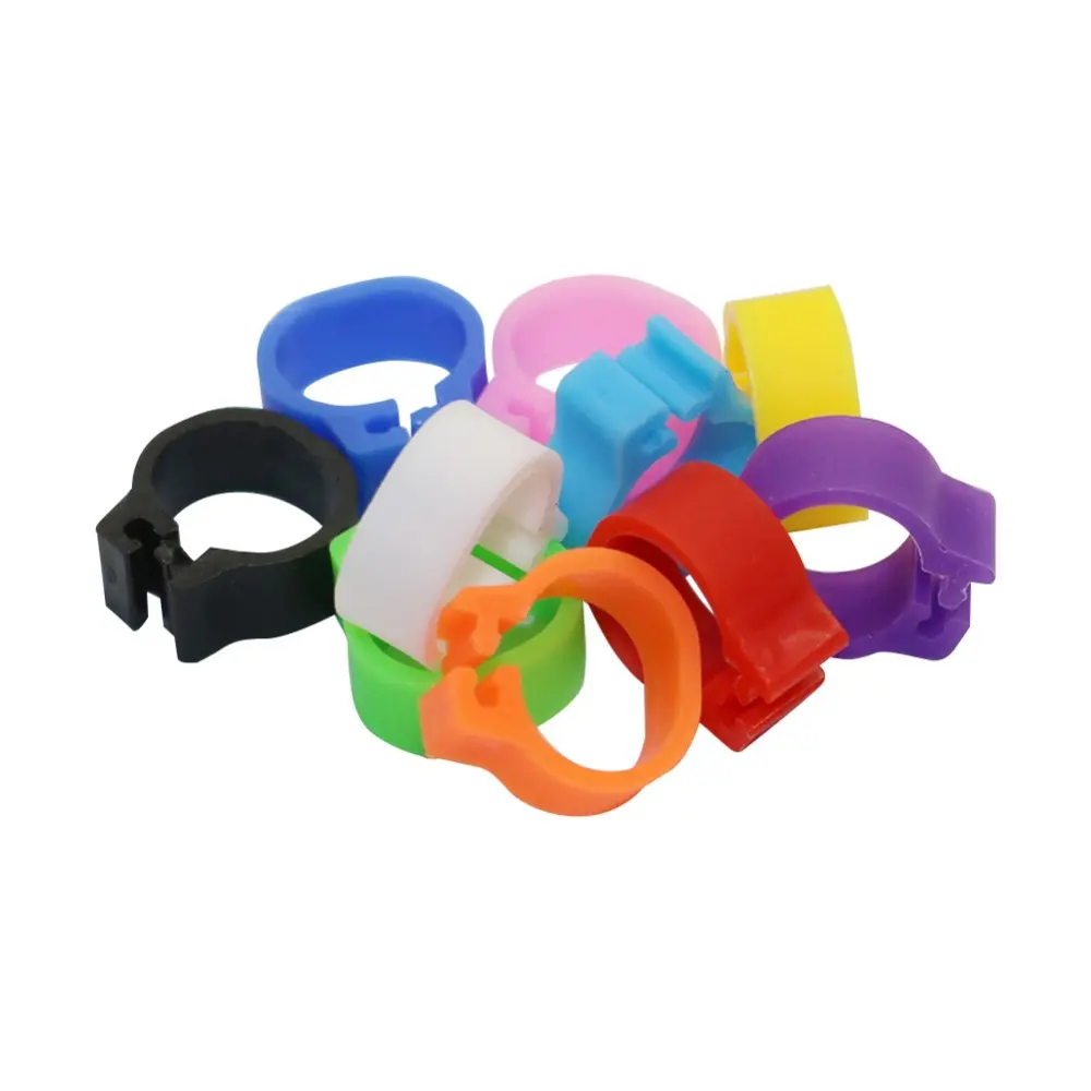 1000 Pcs 8mm Bayonet Identification Ring 5mm Wide Opening Pigeon Ring Color Pigeon Foot Ring Pigeon Supplies Bird Appliances