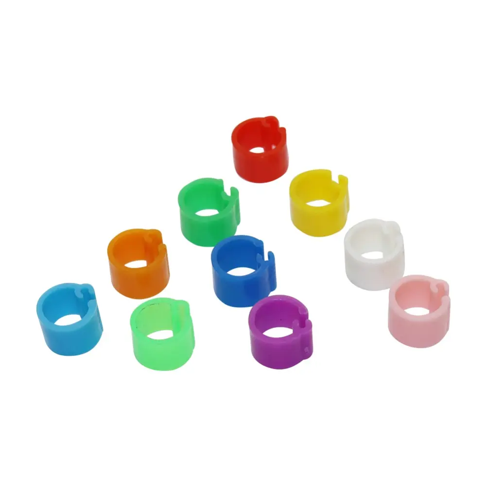 1000 Pcs Pigeons Rings Inner diameter 6mm Bayonet Identification Ring Opening No number Bird Foot Ring Bird Training Supplies