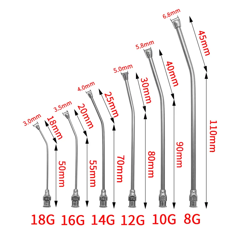 10ml-50mL Bird Feeding Syringe Kit With 6 Pcs Curved Gavage Tube Milk Syringe Needle Pet Liquid Food Feeding
