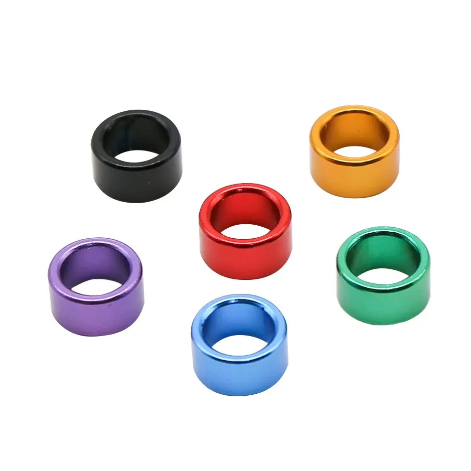 12Pcs ID 8mm Height 4mm Coiled Unnumbered Aluminum Pigeon Bird Foot Ring Outdoor Flight Training Competition Birds Carry 6 Color