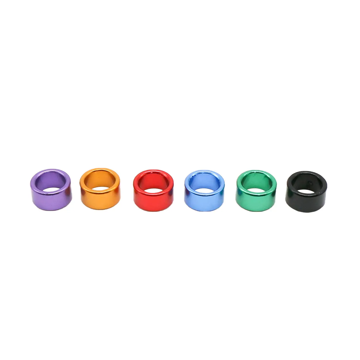 12Pcs ID 8mm Height 4mm Coiled Unnumbered Aluminum Pigeon Bird Foot Ring Outdoor Flight Training Competition Birds Carry 6 Color