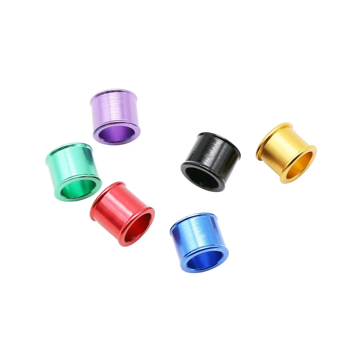 12 pcs ID 8mm Aluminum Pigeon Foot Ring Bird Foot Ring Outdoor Flying Training Identification Foot Ring Pigeons Carry 6 Colors