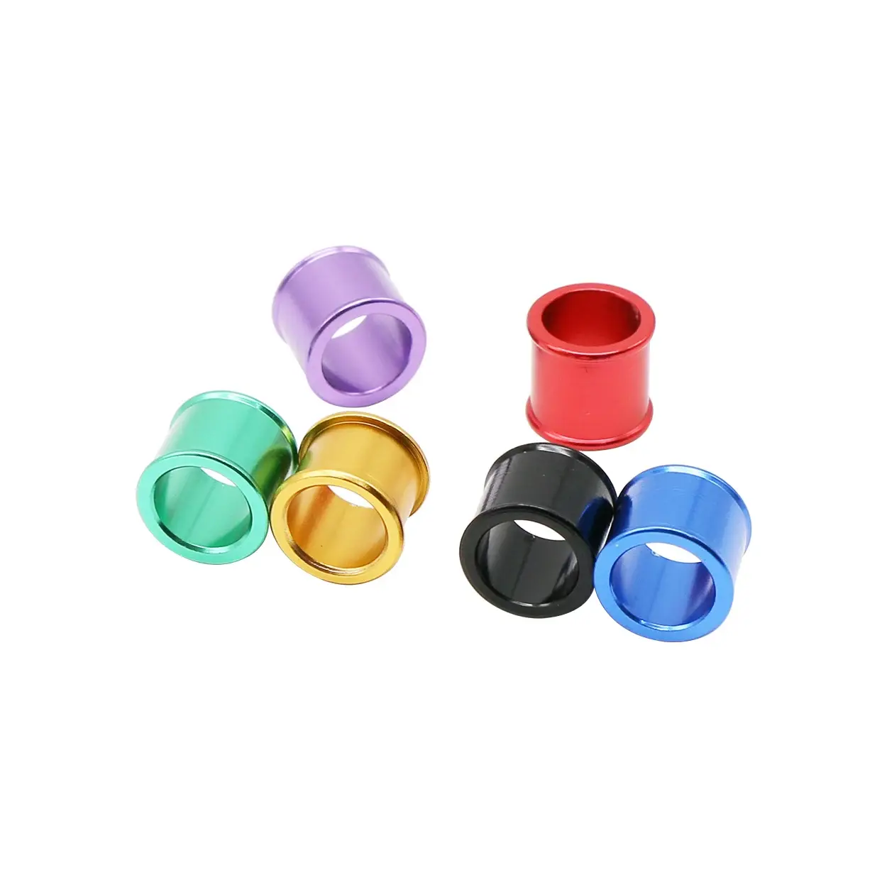 12 pcs ID 8mm Aluminum Pigeon Foot Ring Bird Foot Ring Outdoor Flying Training Identification Foot Ring Pigeons Carry 6 Colors