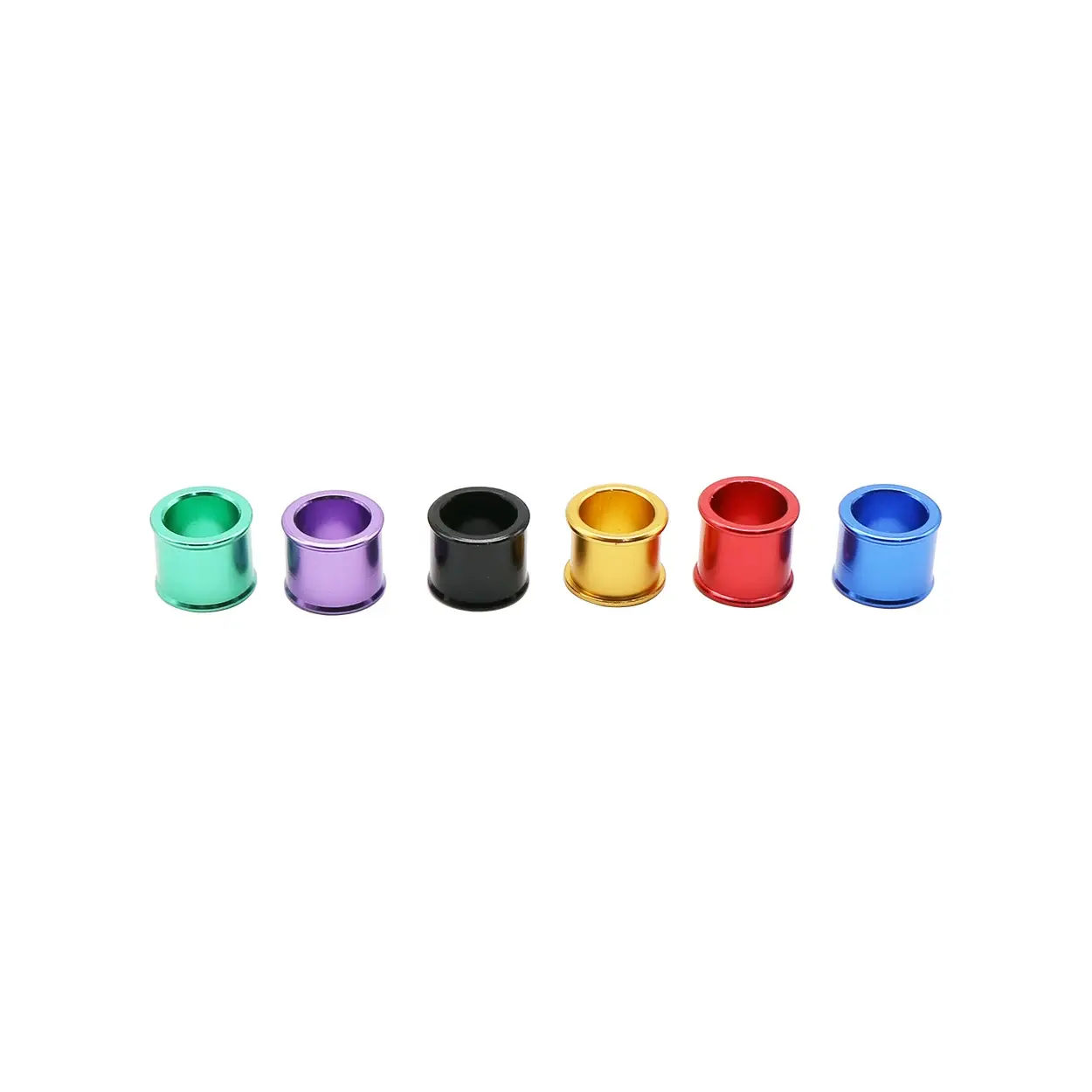 12 pcs ID 8mm Aluminum Pigeon Foot Ring Bird Foot Ring Outdoor Flying Training Identification Foot Ring Pigeons Carry 6 Colors