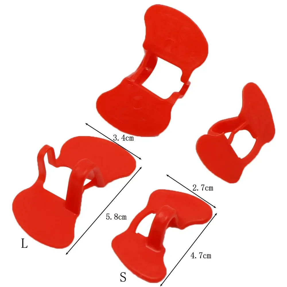 20 Pcs Red Chicken Glasses Fighting Peepers Plastic Poultry Blinders for Chickens Prevent Pecking and Fighting