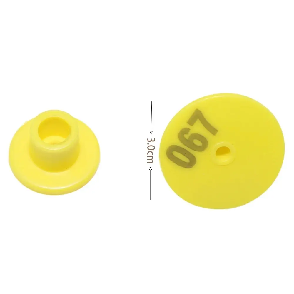 100 Pcs Pig Sheep Ear Label Goat Identification Identification Card Tag livestock Ear Signage Anti-shedding Laser Print Labels