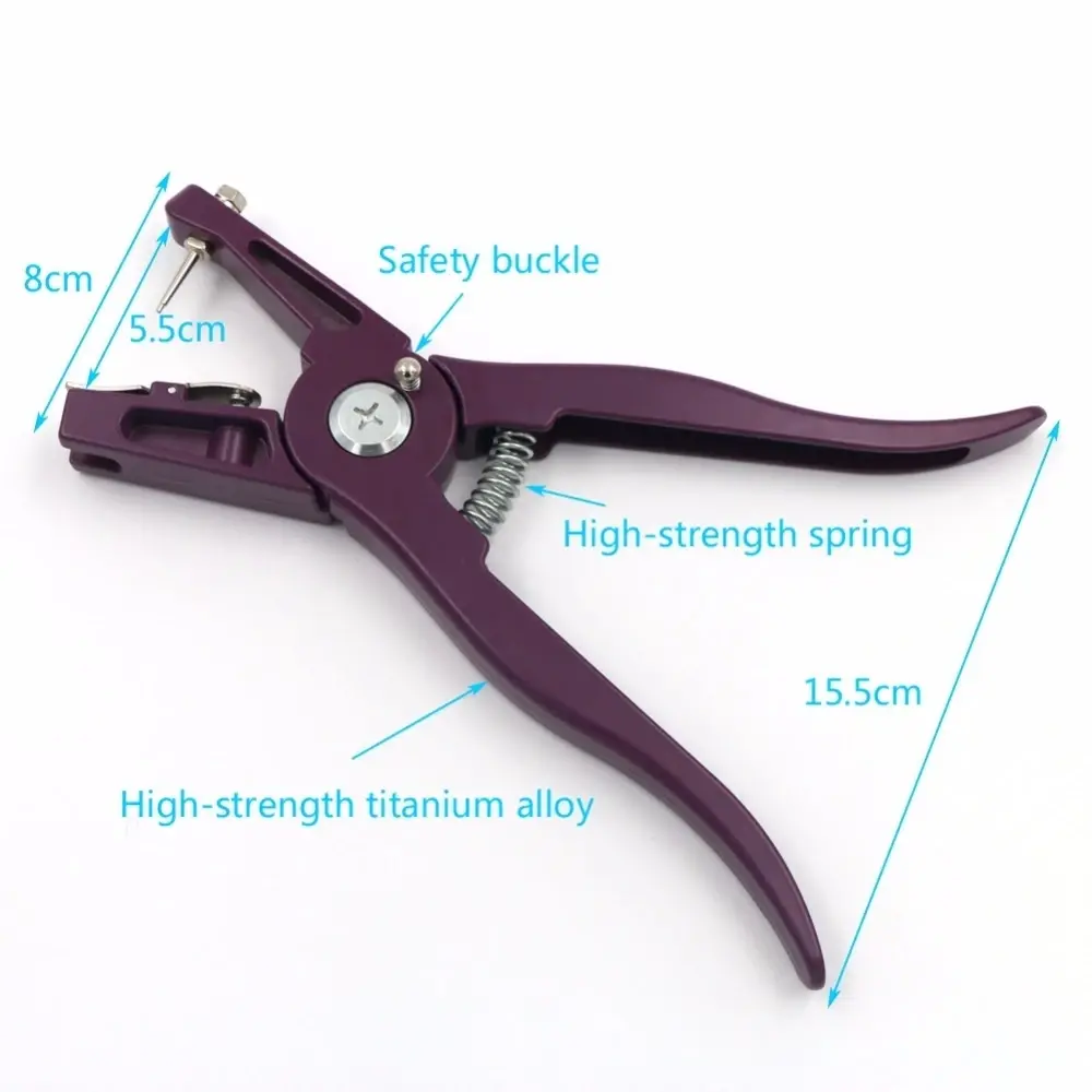 1Pcs Livestock Metal Ear Tag Pliers With Ear Tag Needle Animal Ear Thorn Tongs Swine Cow Sheep Rabbit Identification Tool