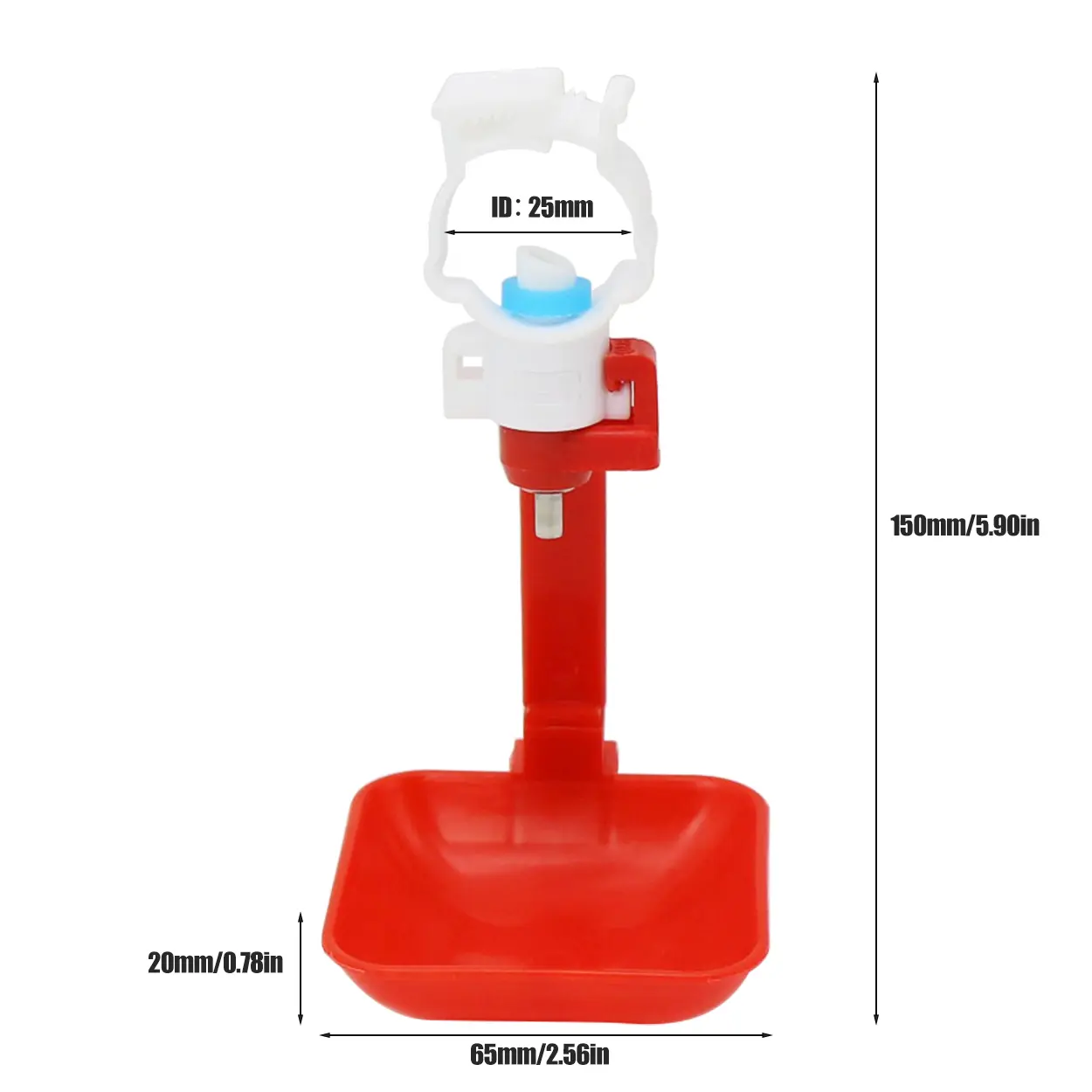 10Pcs Automatic Chicken Water Nipple Drinker Nipple Drinker for Chicken Coop Card Tube Hanging Cup Chick Water Dispenser