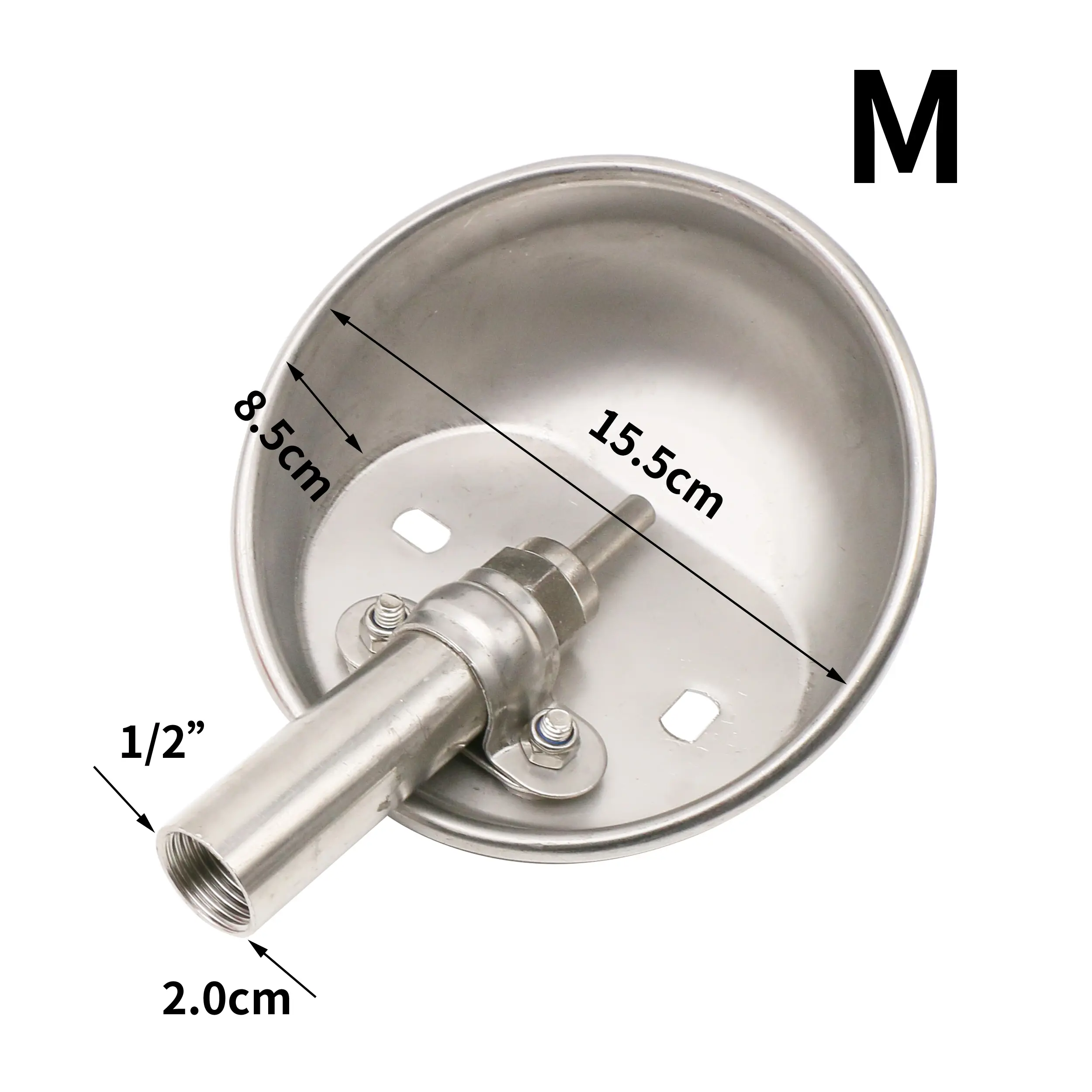 1 Pc Stainless Steel Automatic Pig Waterer System Automatic Waterer Poultry Water Fountain for Farm Animals