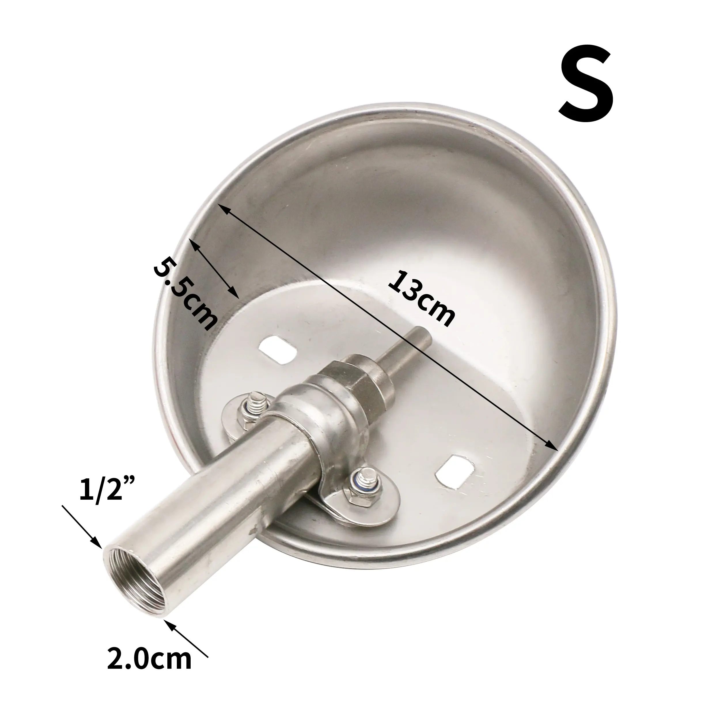 1 Pc Stainless Steel Automatic Pig Waterer System Automatic Waterer Poultry Water Fountain for Farm Animals