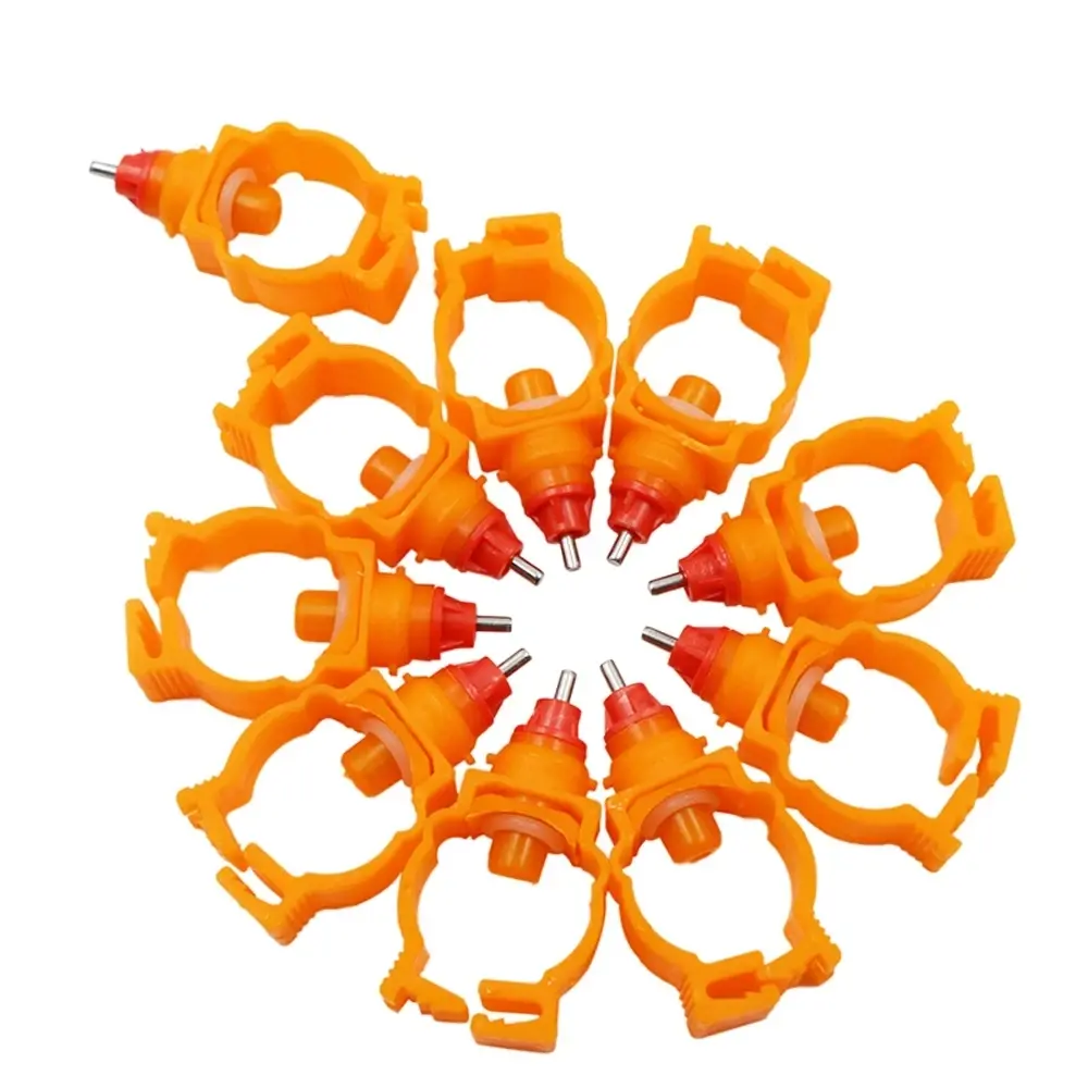 50PCS Chicken Nipple Drinking Water 20/25mm Buckle Poultry Water Ball Nipple Farm Animal Water Supply Device Snap Type Drinkers