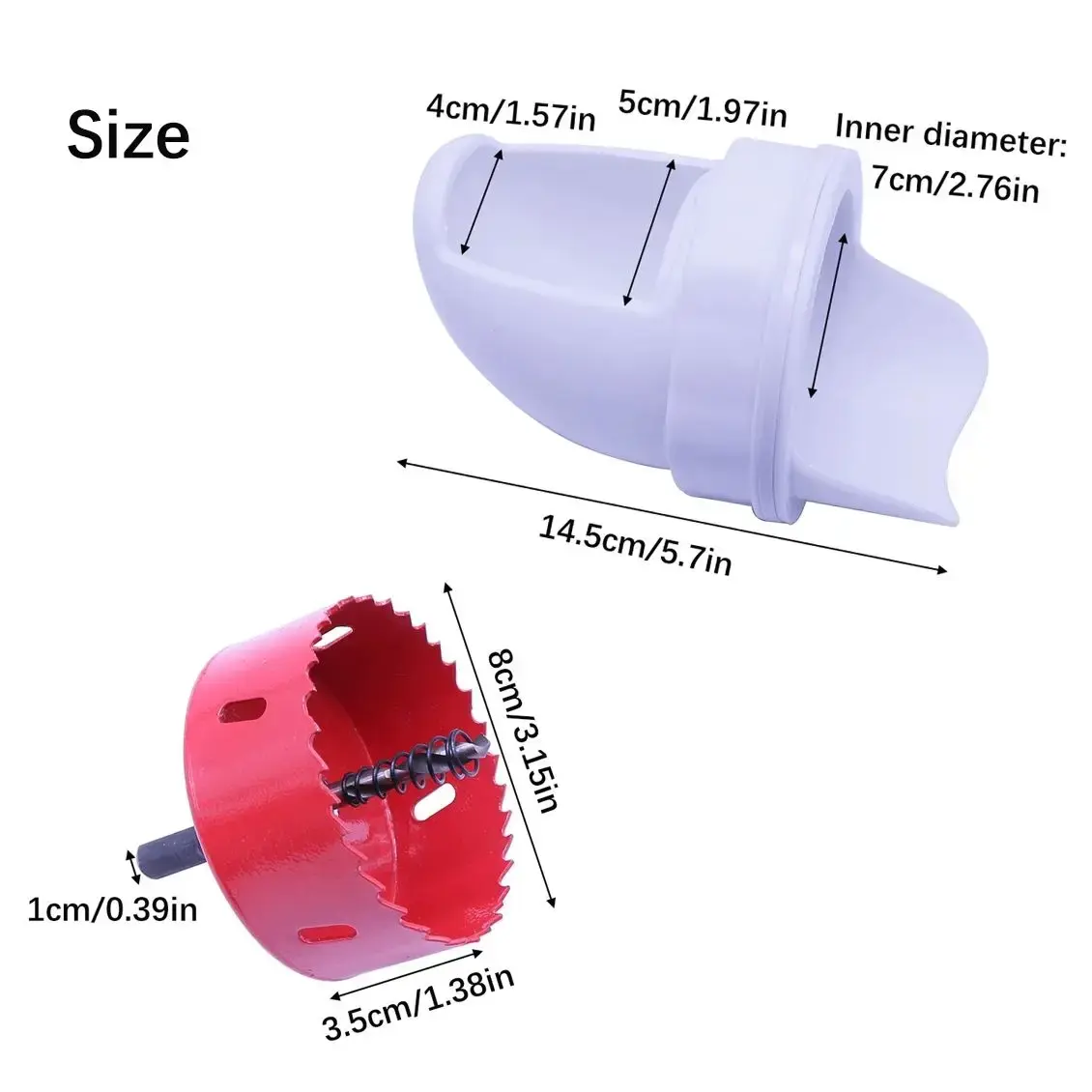 1Set Chicken Feeder Hen Trough Gravity Farm Chicken Feeder 3 Ports and Hole Saw Rainproof Feeder For Farm Poultry Coop