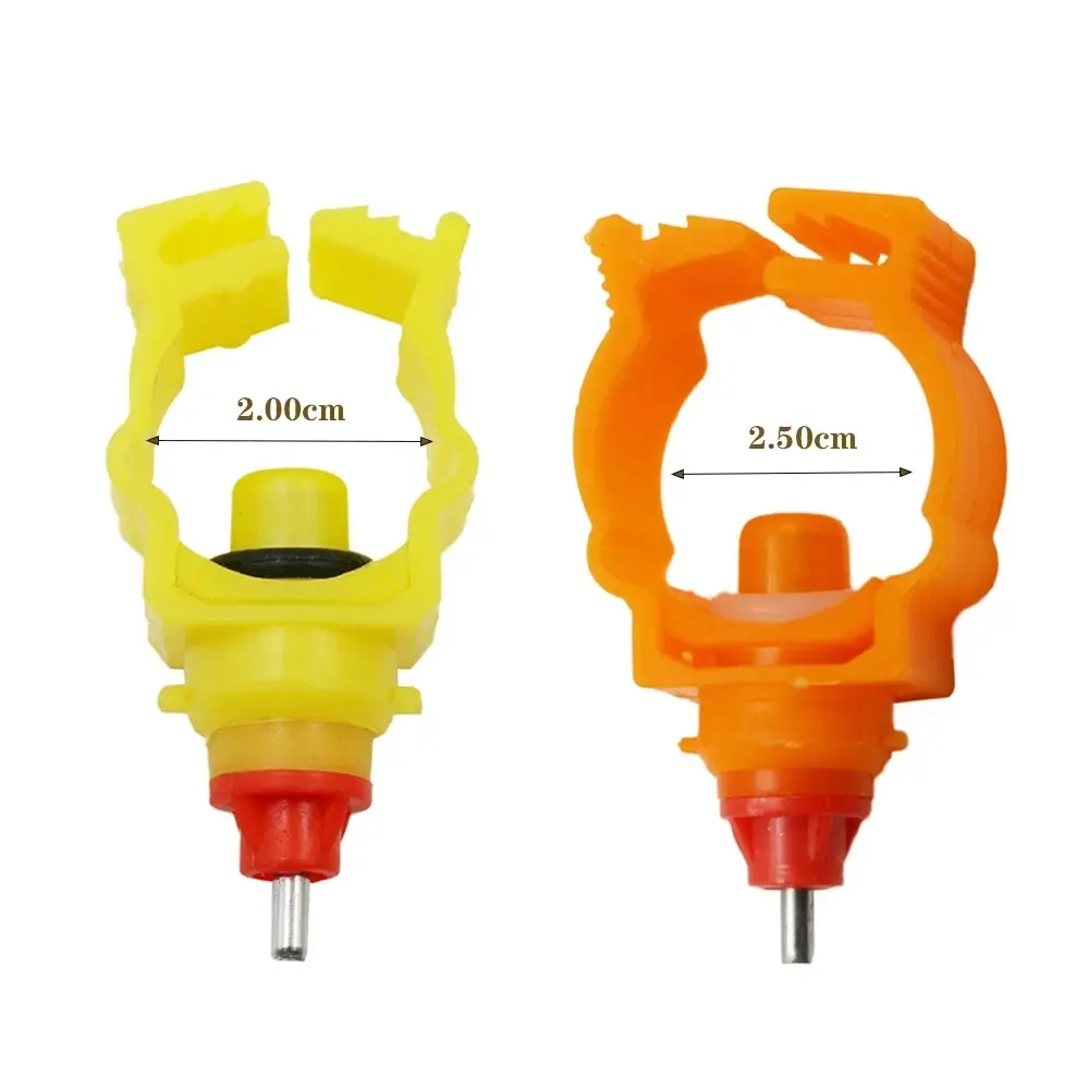 50PCS Chicken Nipple Drinking Water 20/25mm Buckle Poultry Water Ball Nipple Farm Animal Water Supply Device Snap Type Drinkers