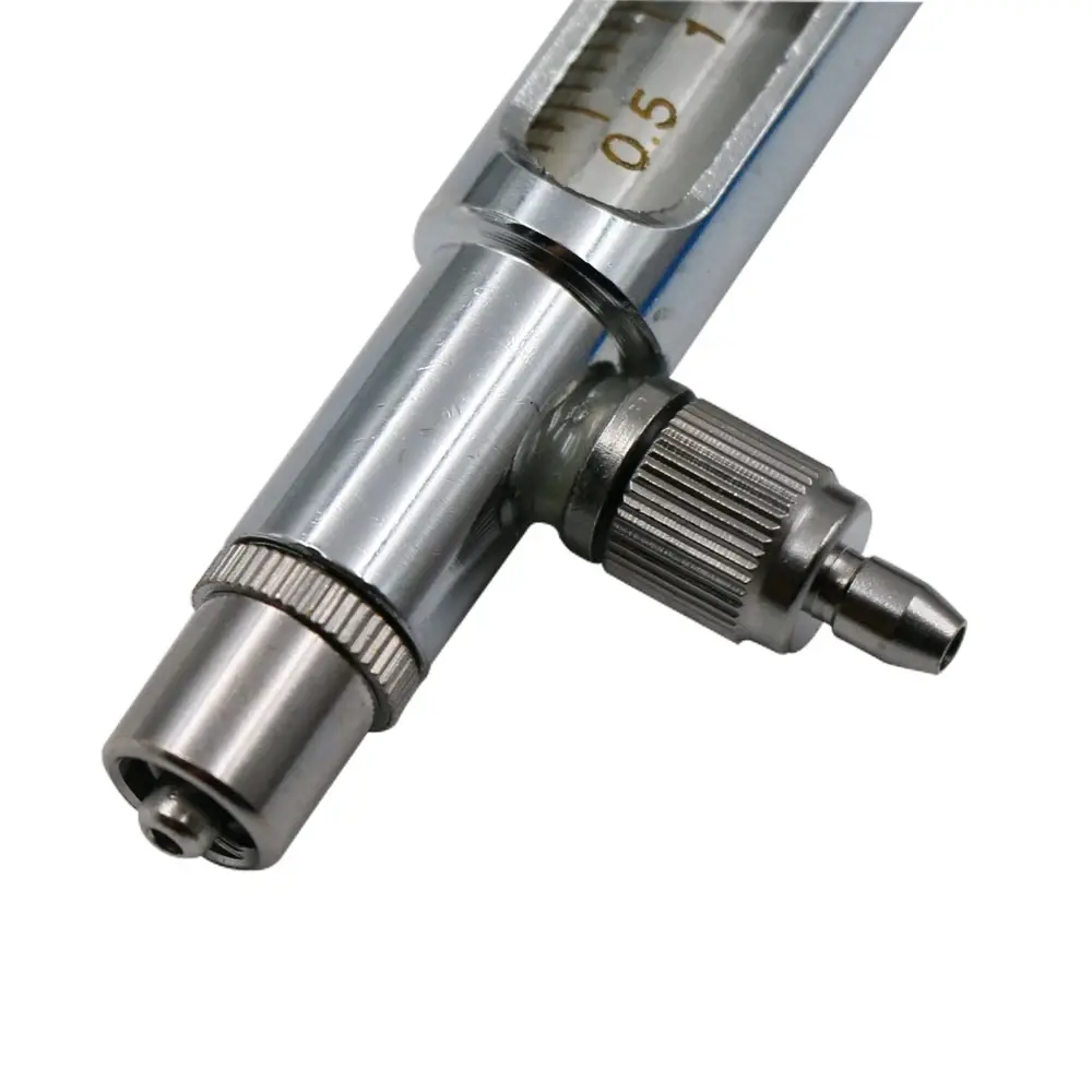 1 Boxed 2/5ml Livestock Syringe Continuous Adjustable Animal Syringe Stainless Steel for Cattle Sheep Pig Goat