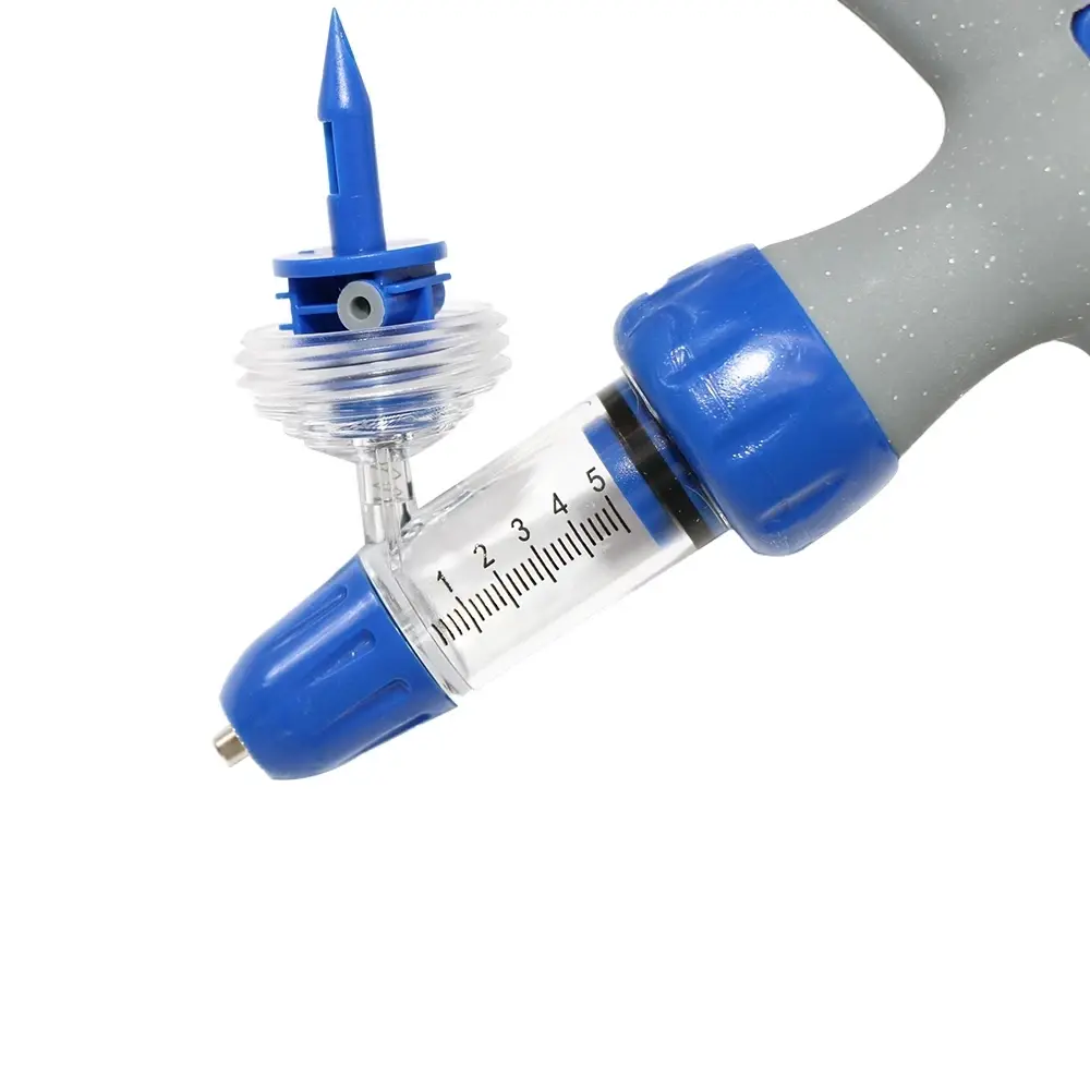 1Pcs 2/5ml Automatic Syringe For Chicken Pig Bull Sheep Veterinary Continuous Injector Vaccine Injection Poultry Adjustable
