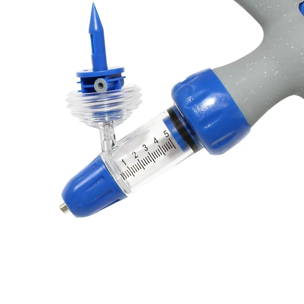 2ml/5ml  Adjustable Automatic Syringe Veterinary Tools Medicine Feeder Chicken Pig Bull Sheep Poultry Continuous Vaccine Syringe