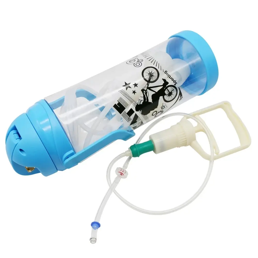 1Set 3L Manual Double Head Impulse Milk Milking Machine Plastic Portable 0.8 Gal Vacuum Pump Milker for Farm Sheep Cows Goats