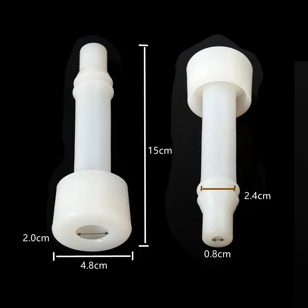 1Set 3L Manual Double Head Impulse Milk Milking Machine Plastic Portable 0.8 Gal Vacuum Pump Milker for Farm Sheep Cows Goats