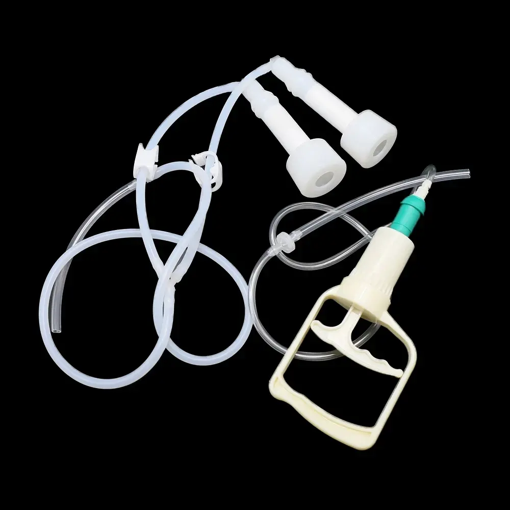 1Set 3L Manual Double Head Impulse Milk Milking Machine Plastic Portable 0.8 Gal Vacuum Pump Milker for Farm Sheep Cows Goats