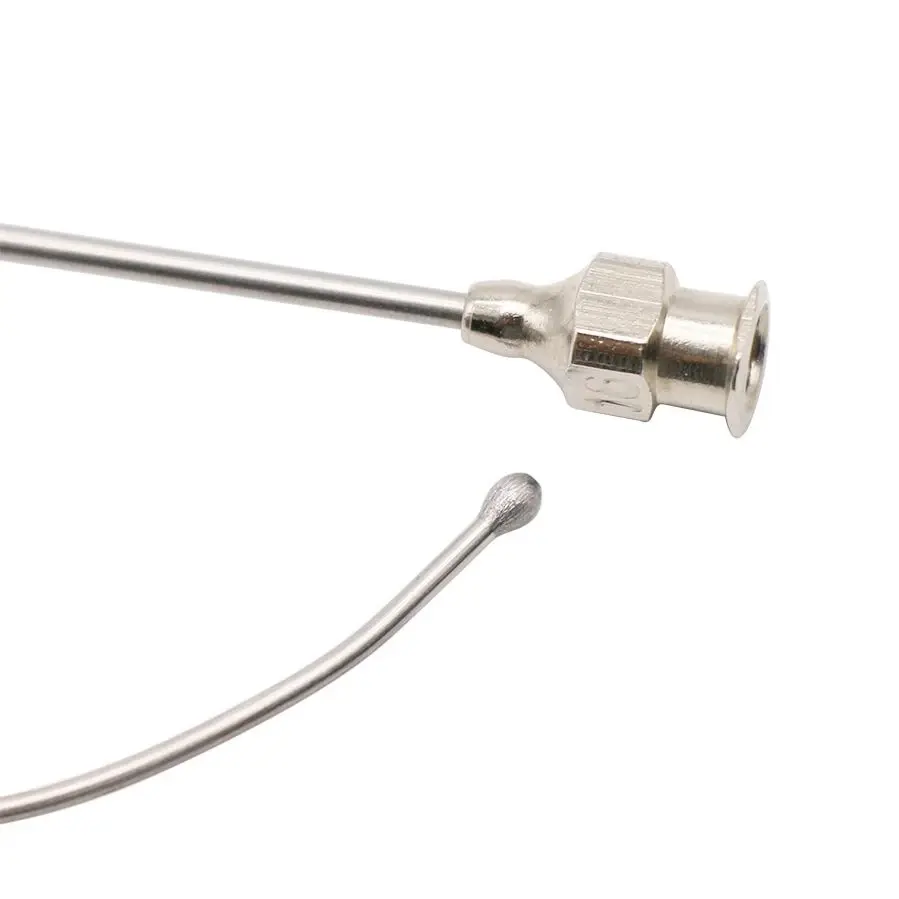 1Pc Stainless Steel Birds Feeding Syringe Bend Needles and Parrots/Birds/Poultry/Pets Straight Elbow Gavage Needles
