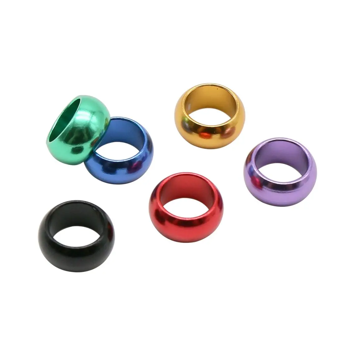 12 pcs ID 8/10mm Aluminum Pigeon Foot Ring Without Number Bird Foot Ring Outdoor Flying Training Identification Pigeons Carry