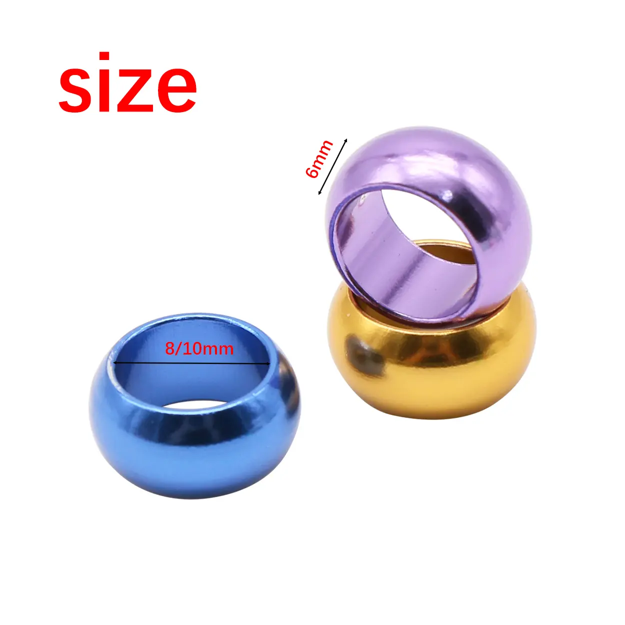 12 pcs ID 8/10mm Aluminum Pigeon Foot Ring Without Number Bird Foot Ring Outdoor Flying Training Identification Pigeons Carry