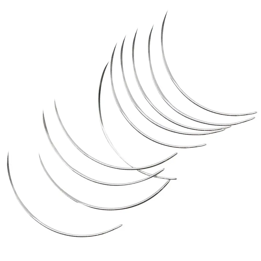 1 Pack Veterinary Suture Needle Surgical Suture Curved Needle Pet Pig Suture Veterinary Tool Surgical Trigeminal Needle