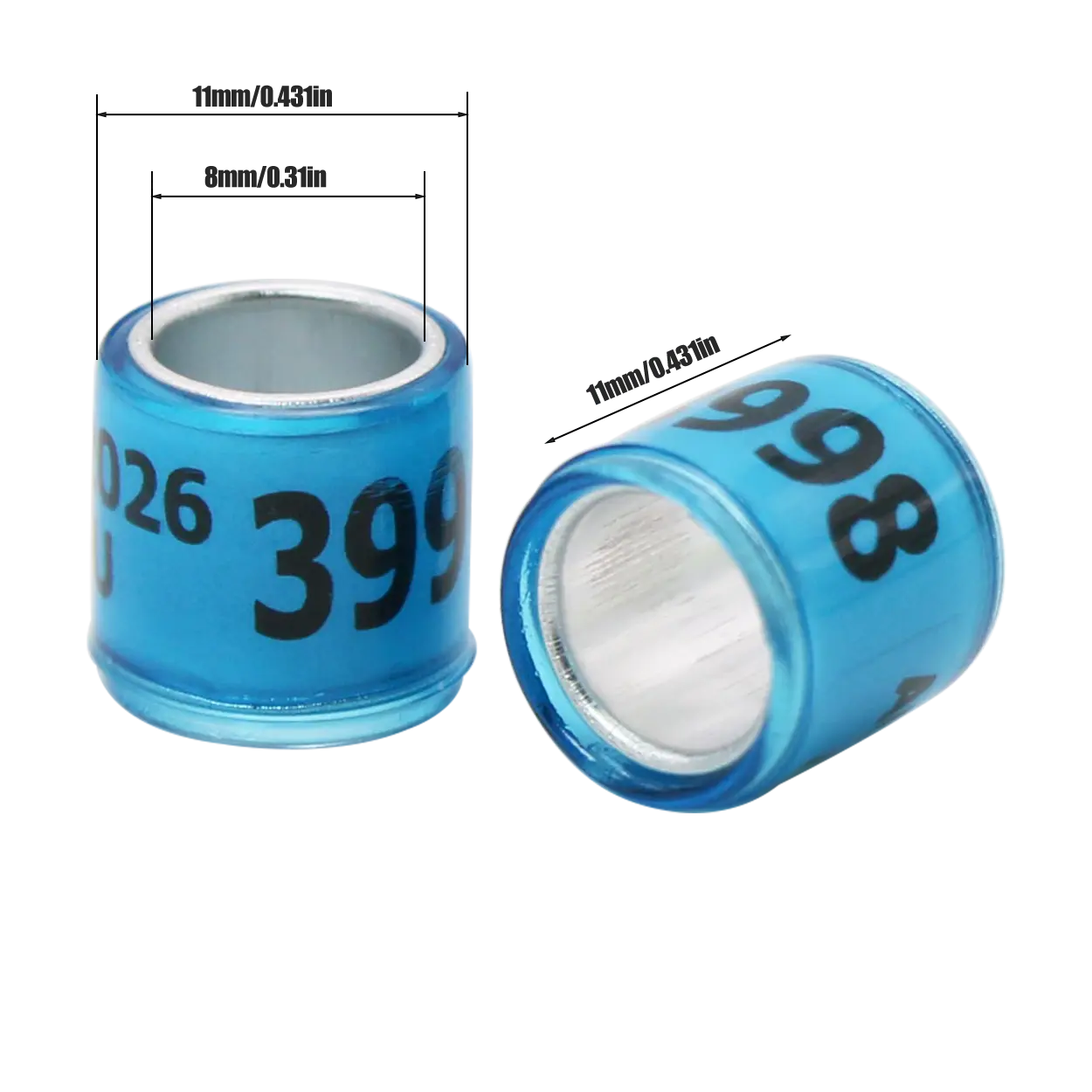 50 Pcs 2026 Style Durable Digital Bird Foot Rings Identity Management Pigeon Racing Training Tool Identification Supplies