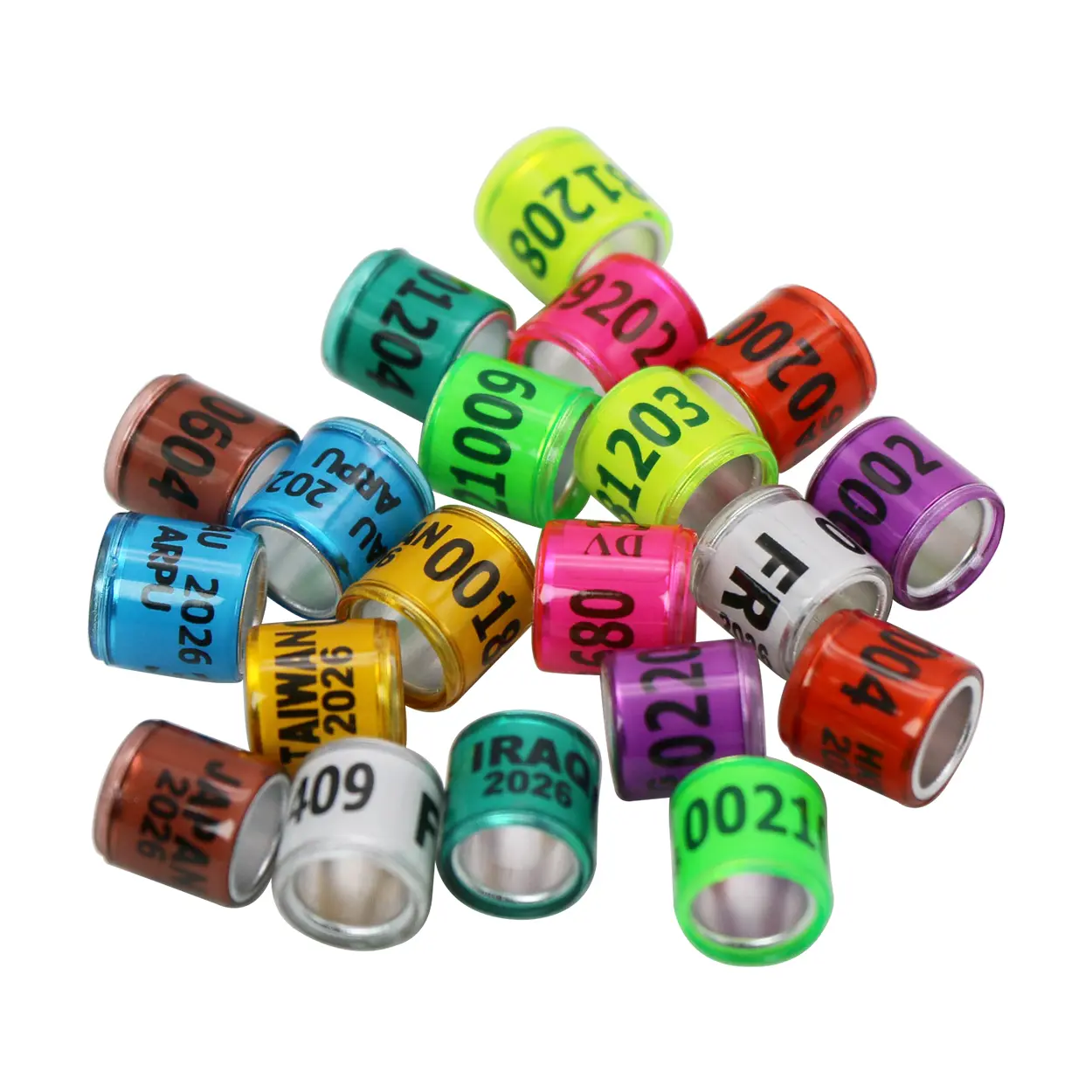 50 Pcs 2026 Style Durable Digital Bird Foot Rings Identity Management Pigeon Racing Training Tool Identification Supplies