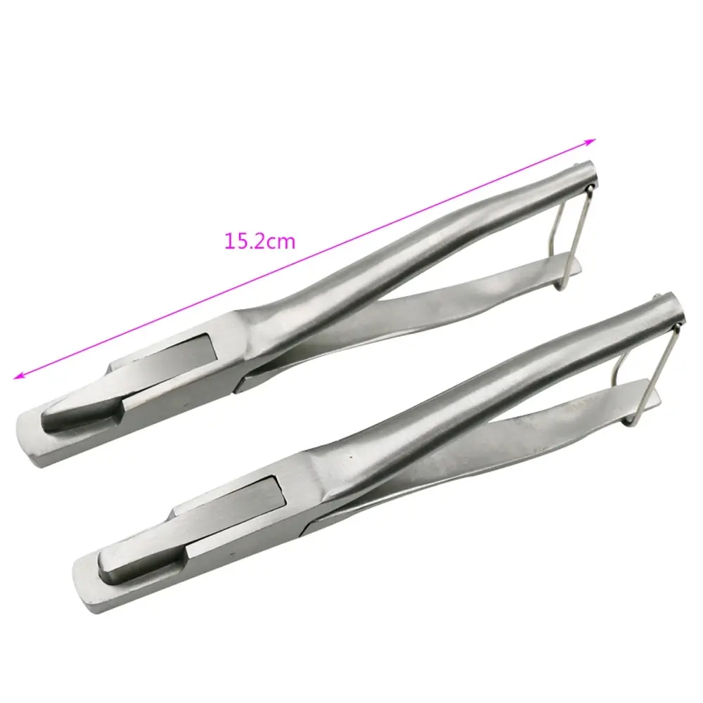 1 Pcs Pig Ear Tag Pliers Ear Clip Pig Stainless Steel U-shaped And V-shaped Equipment Farm Animal Ear Notch Numbering Tongs