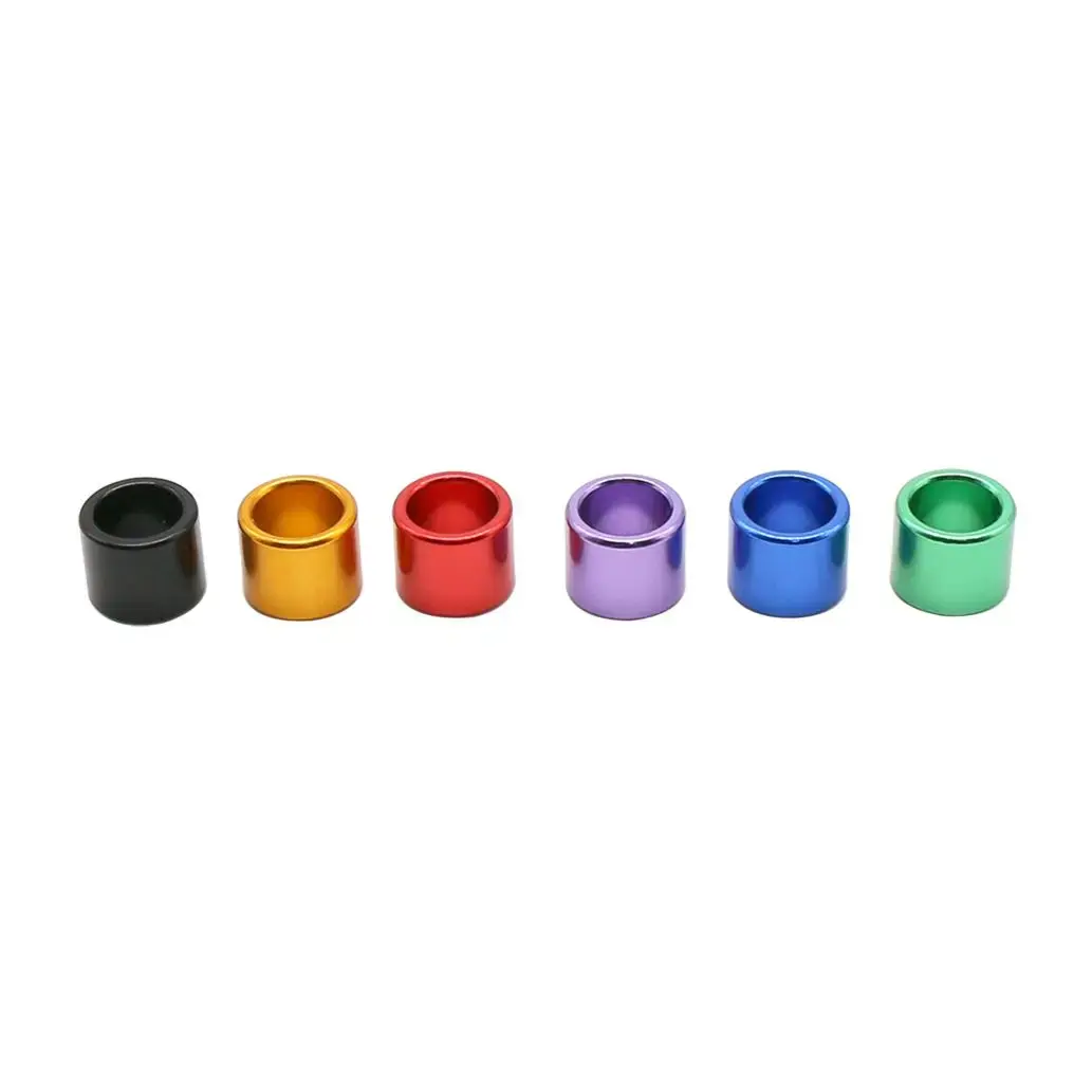 100 Pcs ID 8mm Height 9mm 6 Colors Straight Unnumbered Aluminum Pigeon Bird Foot Ring Outdoor Flight Training Competition Carry