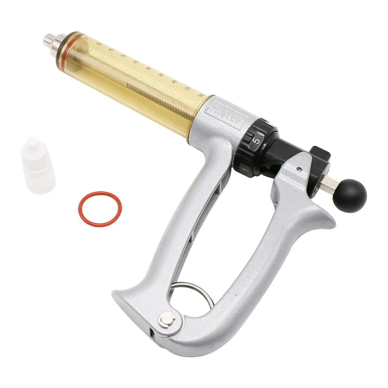 25/50ml Semiautomatic Continuous Syringe Veterinary Equipment Medicine Feeder Pig Cattle Sheep Adjustable scale Vaccine Syringe