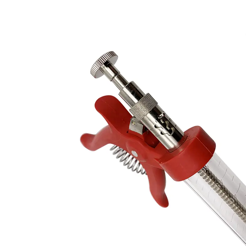 1 Pc Animal 50ml Continuous Injection Syringe Revolver Plastic Handle Veterinary Automatic Vaccination Gun for Cow Pig Sheep
