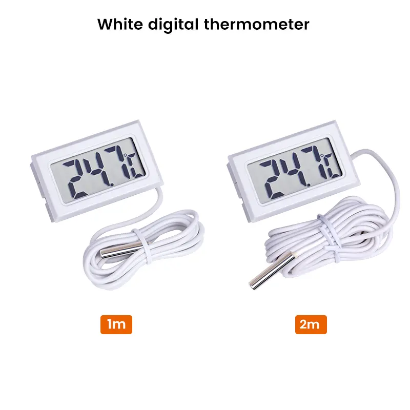1m-5m LCD Display Fish Tank Embedded Electronic Digital Ehermometer Suitable for Refrigerators and Aquarium Cooler Instruments